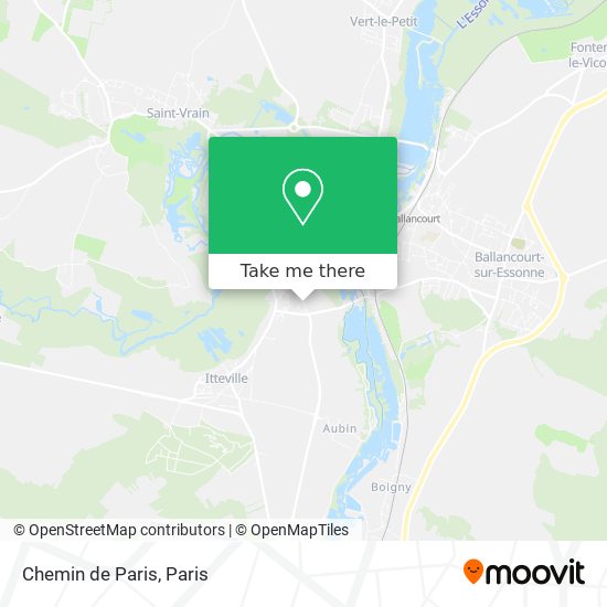 Chemin de Paris map