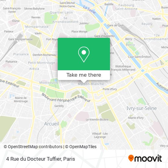 4 Rue du Docteur Tuffier map
