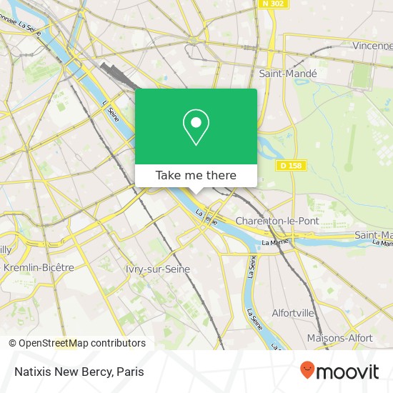 Natixis New Bercy map