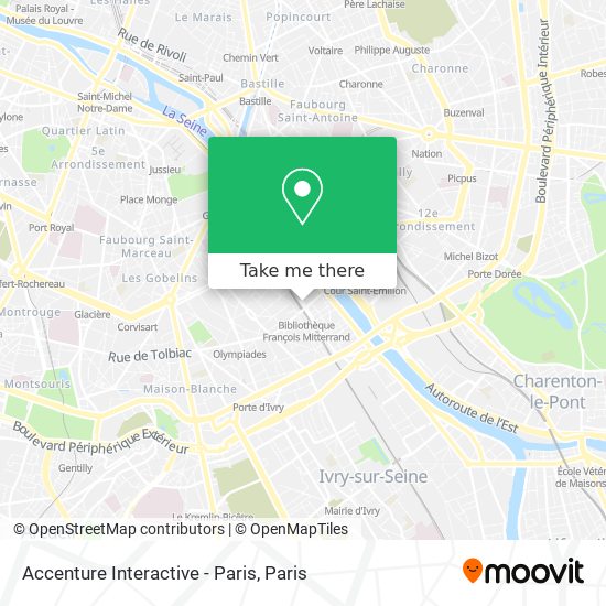 Accenture Interactive - Paris map