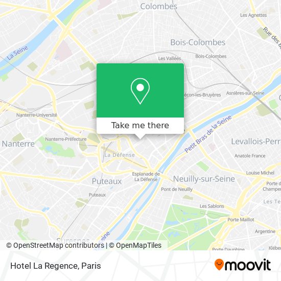 Hotel La Regence map
