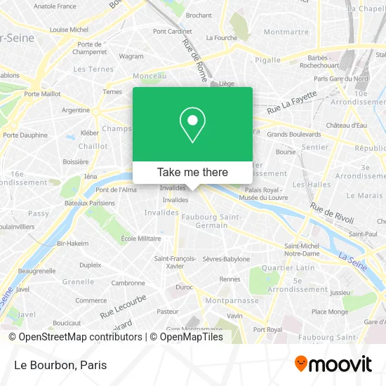 Le Bourbon map