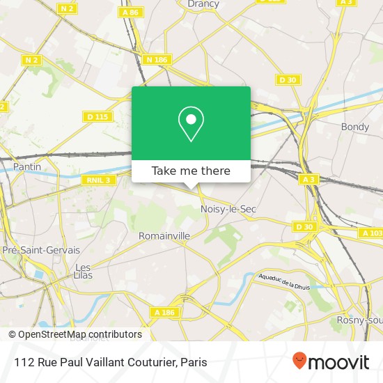 112 Rue Paul Vaillant Couturier map