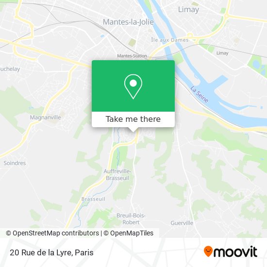 Mapa 20 Rue de la Lyre