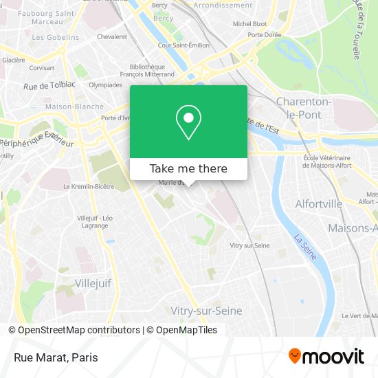 Mapa Rue Marat