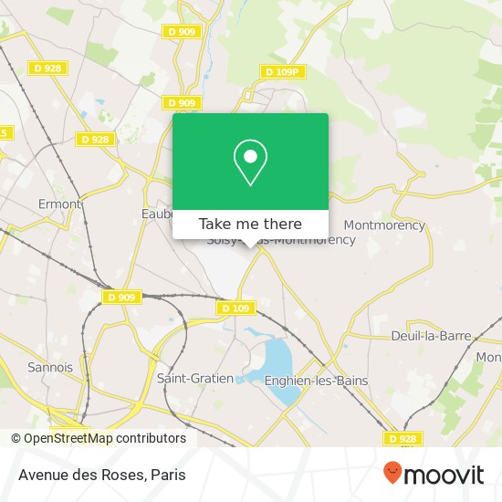 Avenue des Roses map