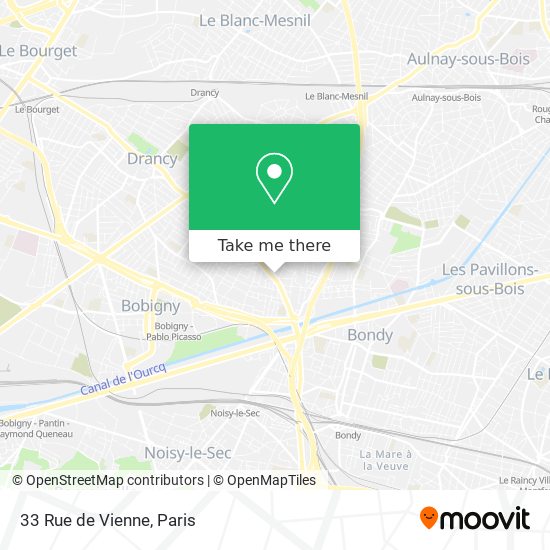 Mapa 33 Rue de Vienne