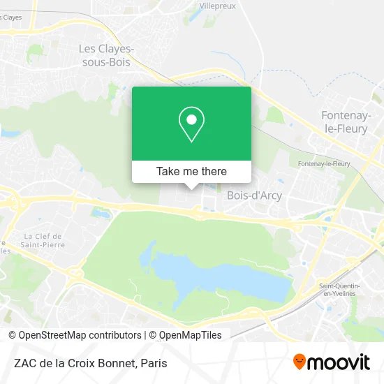 ZAC de la Croix Bonnet map
