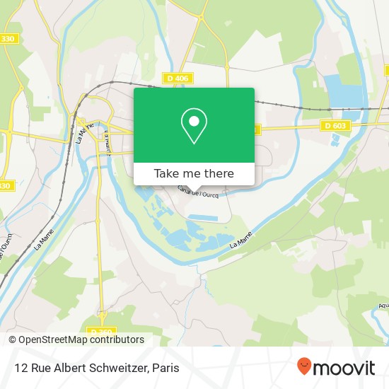 Mapa 12 Rue Albert Schweitzer