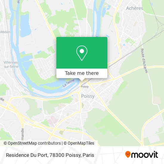 Mapa Residence Du Port, 78300 Poissy