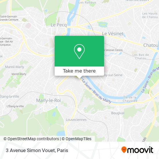 Mapa 3 Avenue Simon Vouet