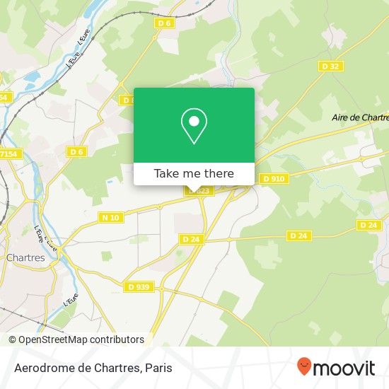 Aerodrome de Chartres map