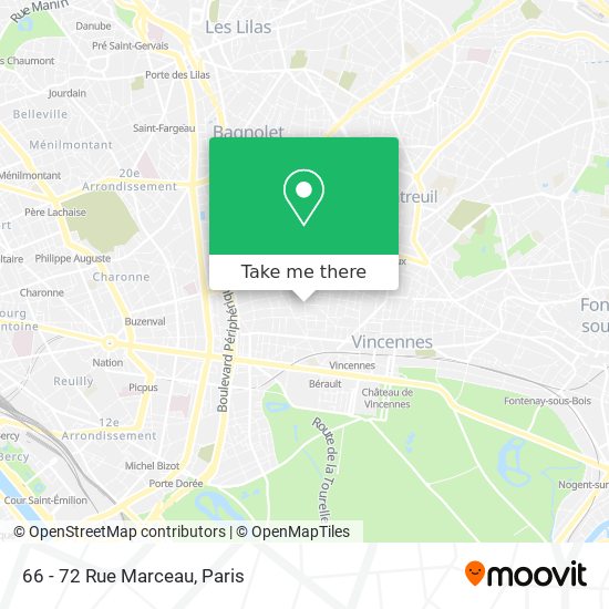Mapa 66 - 72 Rue Marceau