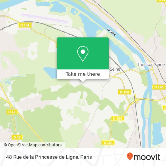 48 Rue de la Princesse de Ligne map