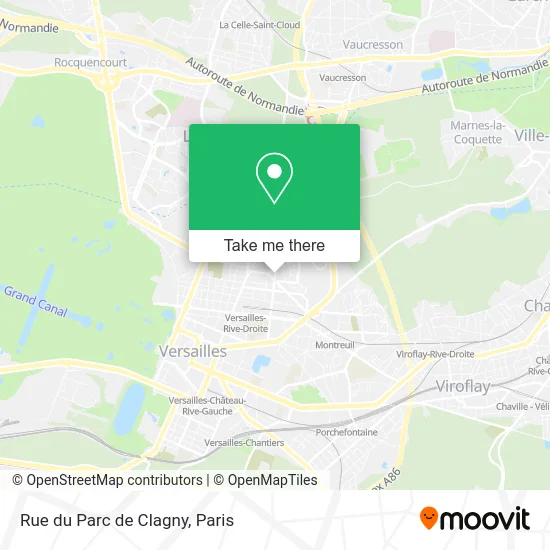 Rue du Parc de Clagny map