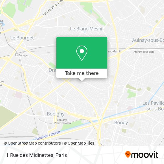 1 Rue des Midinettes map