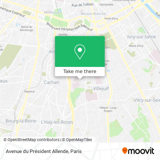 Mapa Avenue du Président Allende