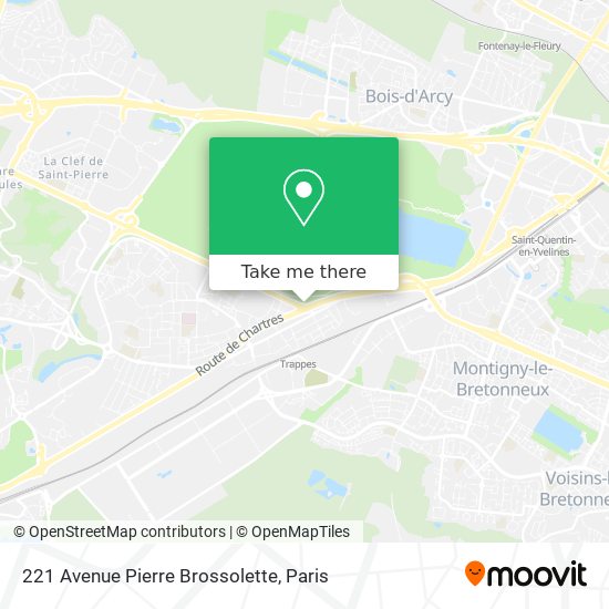 Mapa 221 Avenue Pierre Brossolette