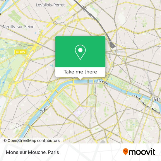 Mapa Monsieur Mouche