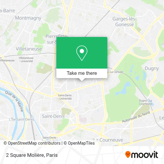 2 Square Molière map