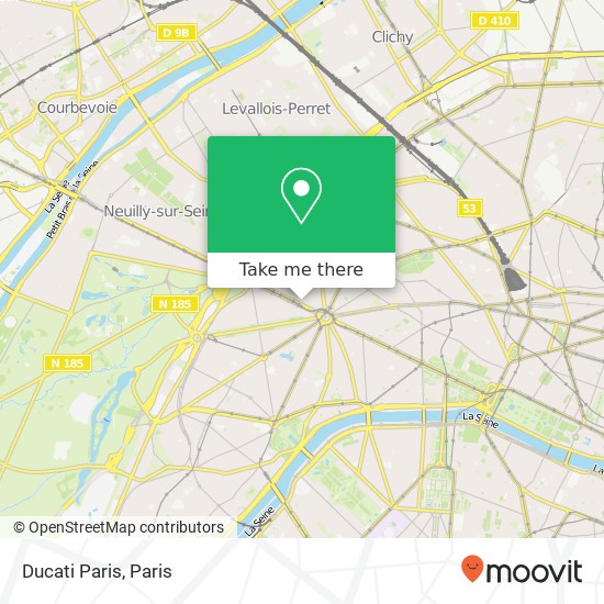 Mapa Ducati Paris