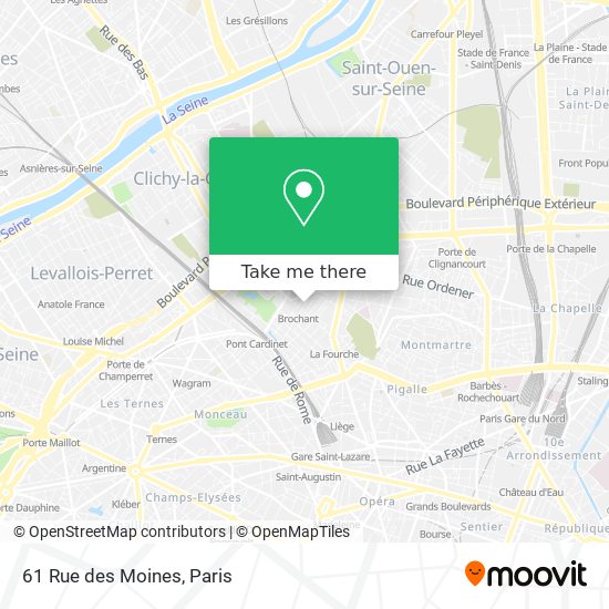 Mapa 61 Rue des Moines