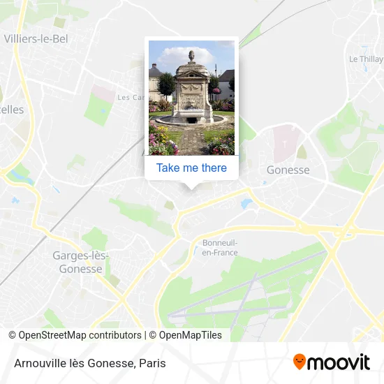 Arnouville lès Gonesse map