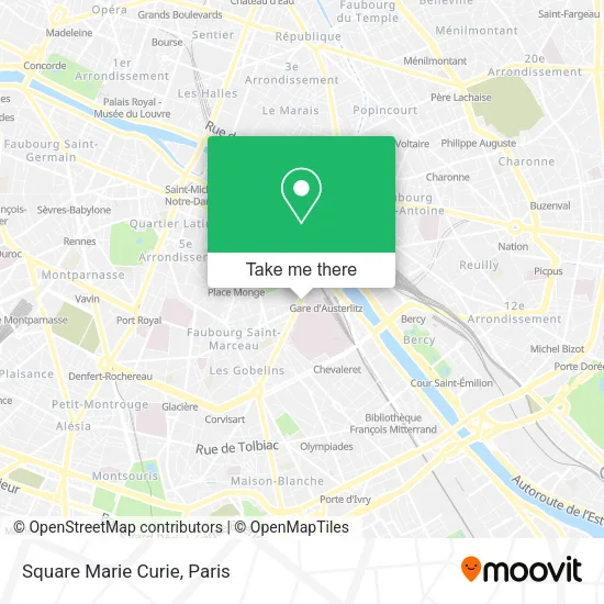 Square Marie Curie map