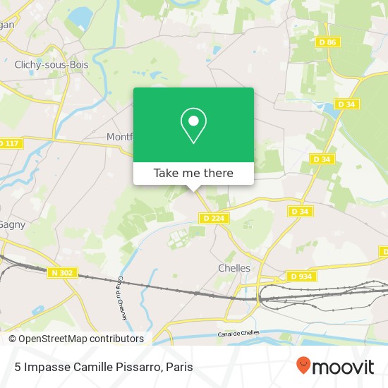 5 Impasse Camille Pissarro map