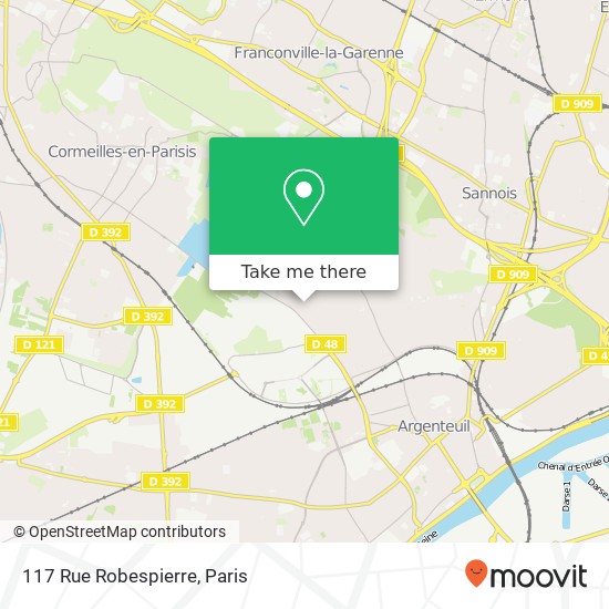 117 Rue Robespierre map