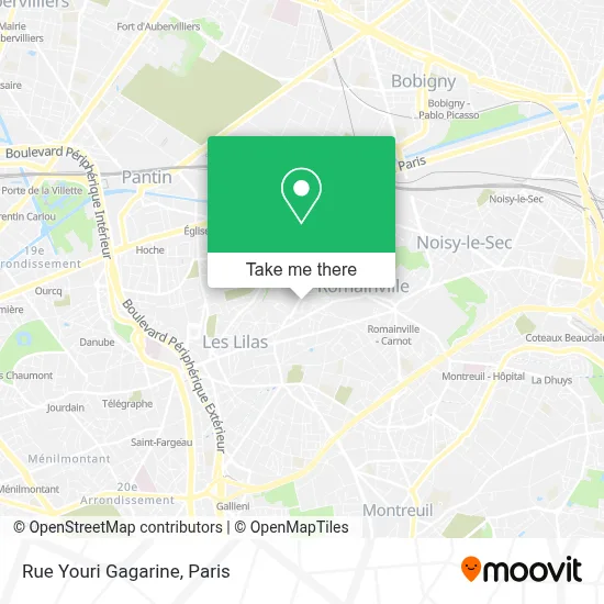 Rue Youri Gagarine map