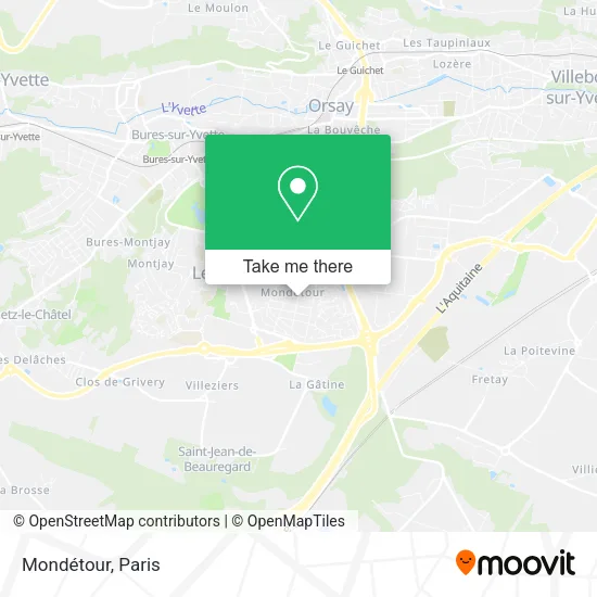 Mondétour map