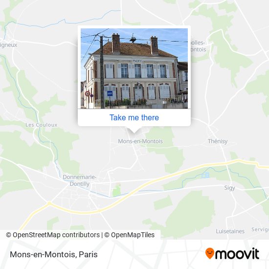 Mapa Mons-en-Montois