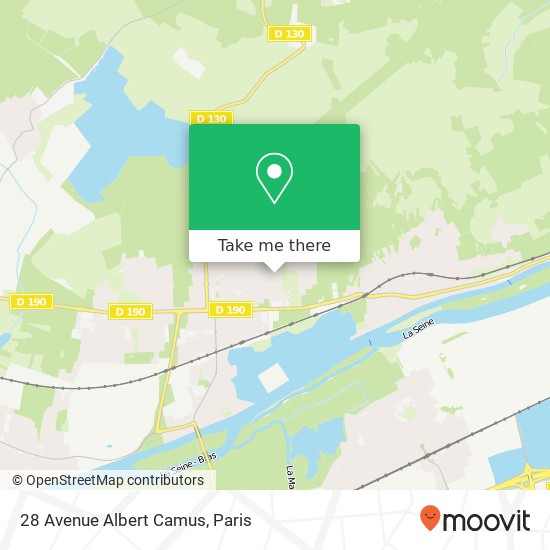 Mapa 28 Avenue Albert Camus