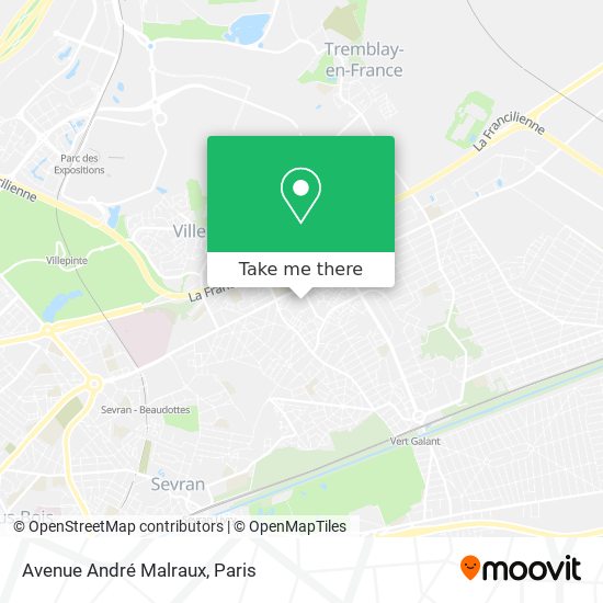 Avenue André Malraux map