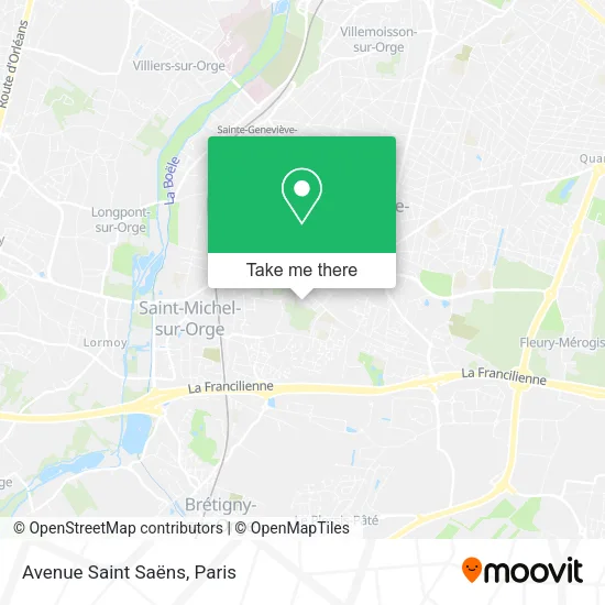 Avenue Saint Saëns map