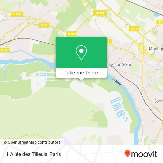 1 Allée des Tilleuls map