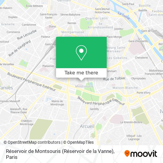 Réservoir de Montsouris (Réservoir de la Vanne) map