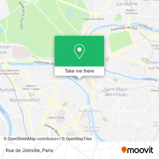Rue de Joinville map