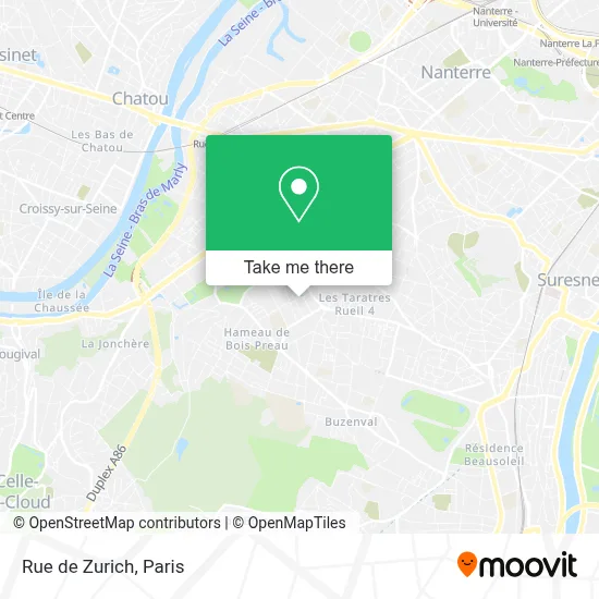 Rue de Zurich map