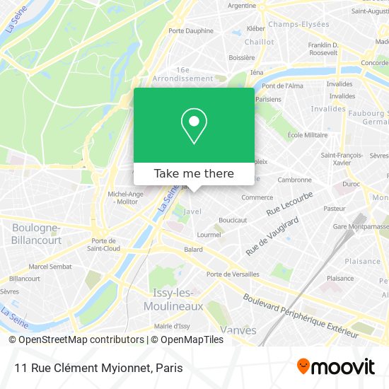 Mapa 11 Rue Clément Myionnet
