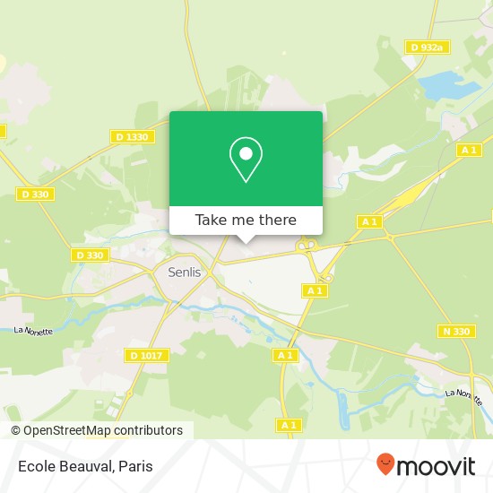 Mapa Ecole Beauval