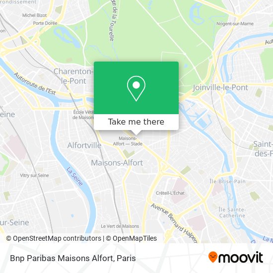 Mapa Bnp Paribas Maisons Alfort