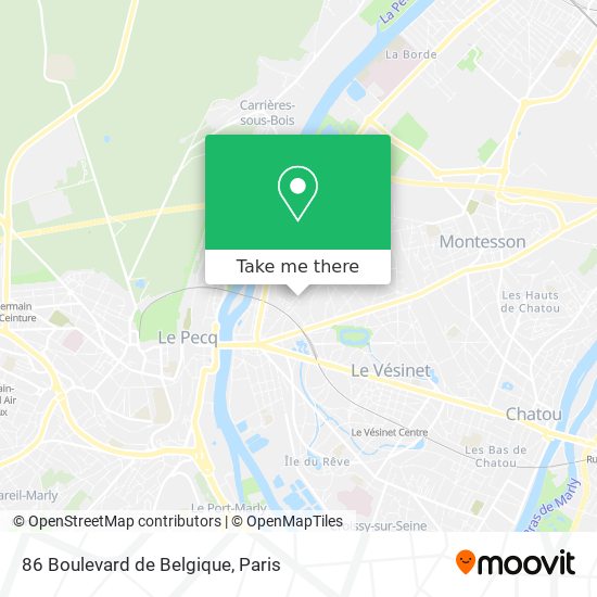 Mapa 86 Boulevard de Belgique