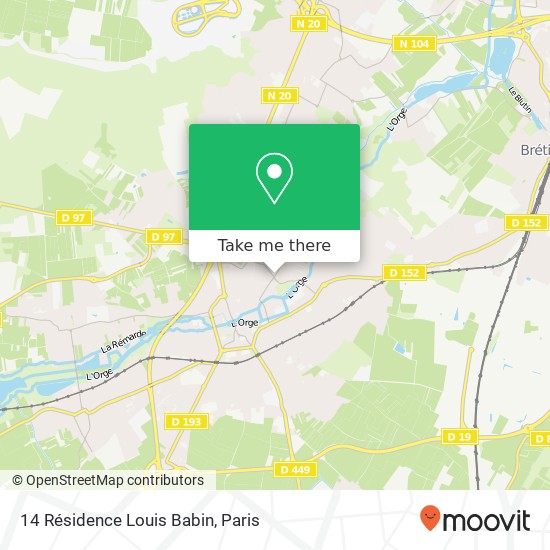 Mapa 14 Résidence Louis Babin