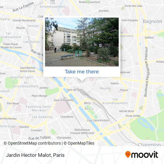 Jardin Hector Malot map