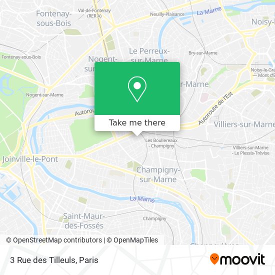 Mapa 3 Rue des Tilleuls