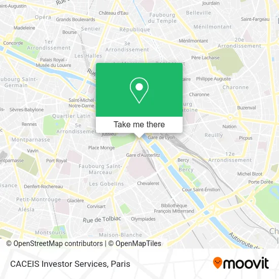 CACEIS Investor Services map