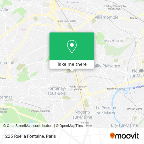 Mapa 225 Rue la Fontaine