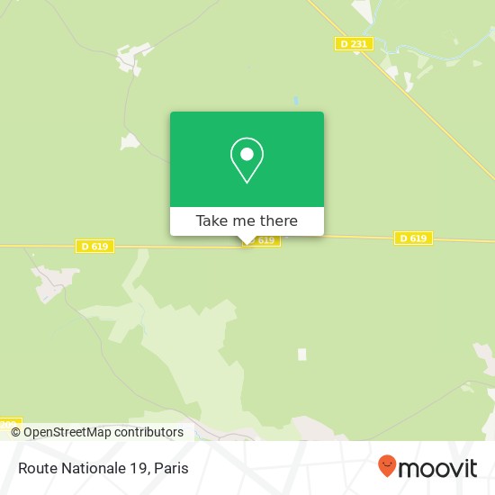 Mapa Route Nationale 19
